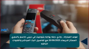 موعد المباراة.. وادي دجلة يواجه بتروجيت في ديربي حاسم بالدوري الممتاز الأربعاء 20/08/2025 مع تفاصيل البث المباشر والقنوات الناقلة